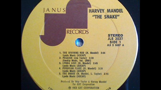 HARVEY MANDEL -  THE DIVINING ROD / PEGASUS ( VINYL CUT ) -   1972