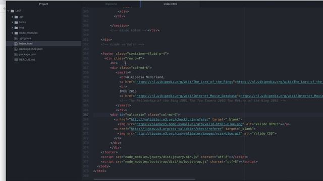 Site met Bootstrap 8: footer stijlen смотреть онлайн
