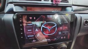 Бортовой компьютер на китайской магнитоле Мазда 3. Антирадар.