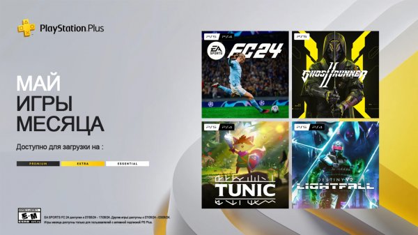 Playstation plus (Exstra/essential) на 7 мая 2024