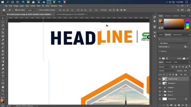 How to Create a Professional Brochure - Photoshop Tutorial смотреть онлайн