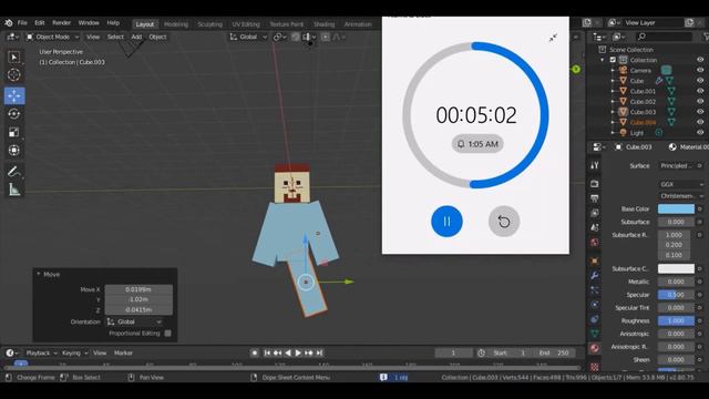 Let's Model A MINECRAFT CHARACTER In 10 Minutes : EP : 3 : Blender 2.8 смотреть онлайн