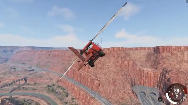 I Landed The Fligeon On The Utah Garage - BeamNG