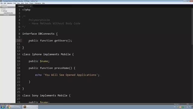 Learn Object Oriented PHP #19 - Polymorphism Part 2 смотреть онлайн