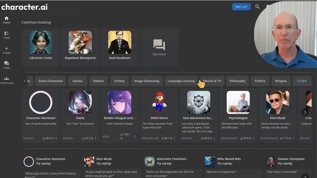 AI Chat with a character using character.ai смотреть онлайн