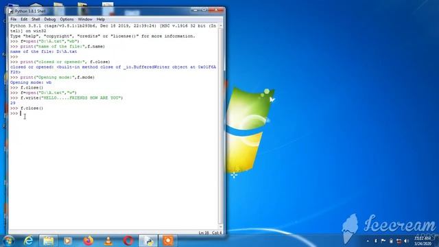 Python- File I/O-Opening and closing files-Practical-II смотреть онлайн