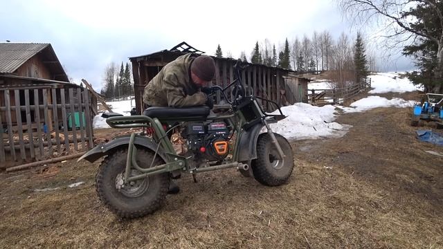 МОТОВЕЗДЕХОД SR-21 / ОБСЛУЖИВАНИЕ МОТОЦИКЛА ПОСЛЕ ОБКАТКИ / ВТОРАЯ НАТЯЖКА ЦЕПИ СПУСТЯ 130 КМ. смотреть онлайн