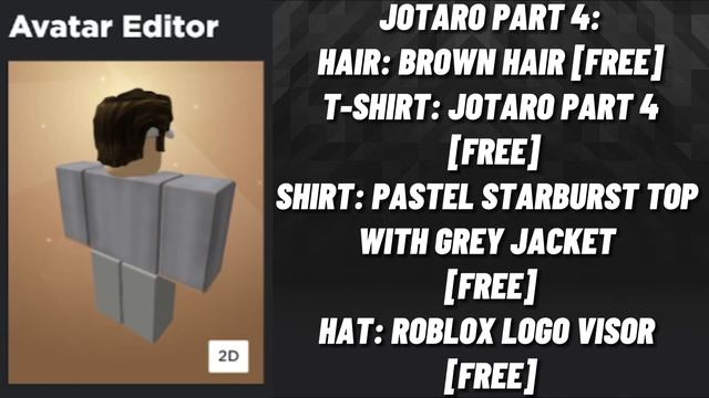 3 NEW Free ROBLOX JoJo's Bizarre Adventure Avatar Tricks! смотреть онлайн