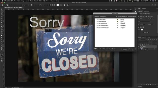How to match fonts from images in Photoshop смотреть онлайн