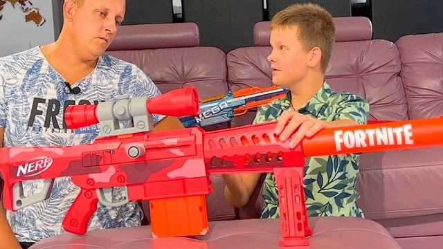 ОБЗОР НА ТЯЖЕЛУЮ СНАЙПЕРКУ НЕРФ ФОРТНАЙТ ХЭВИ / Nerf Fortnite HEAVY SR/ NERF REVIEW смотреть онлайн