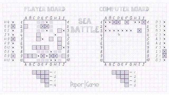 My first Game - Sea Battle - C++ (with SFML). Морской бой на С++. смотреть онлайн