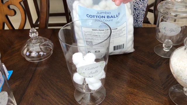 CONTAINERS FOR BATHROOM ESSENTIALS (WASHROOM GLASS JAR FOR STORAGE) смотреть онлайн