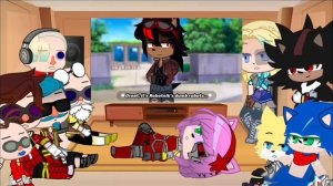 Sonic prime reacting to Shadow, Sonic, Prim videos