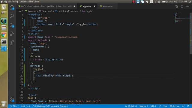 Vue js tutorial for beginners # 21 beforeDestroy and destroyed life cycle methods смотреть онлайн