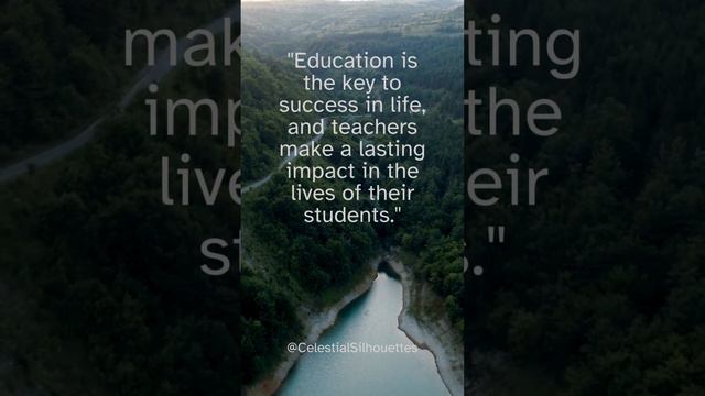 Education is the key to success in life, and teachers make a lasting impact in the lives students смотреть онлайн