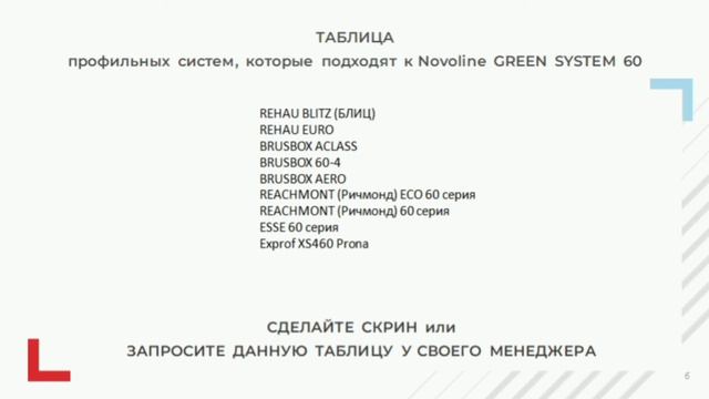Оснастка профильной системы Novoline смотреть онлайн