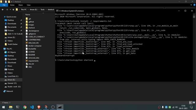 Using Sherlock to find usernames on the social networks! смотреть онлайн
