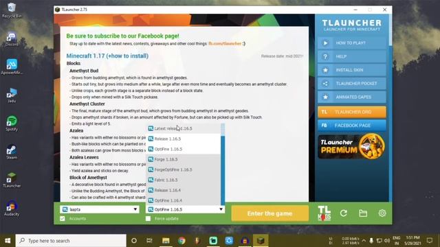 How to zoom in Minecraft tlauncher free latest version 1.16.5 | simple way 100% working | LAAPTA смотреть онлайн