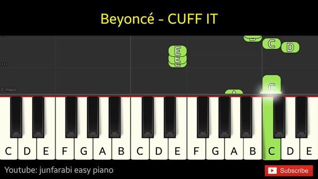 Beyoncé | CUFF IT | easy piano right hand смотреть онлайн
