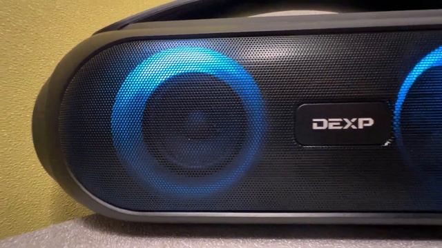 Демонстрация подсветки аудиосистемы DEXP P560 смотреть онлайн
