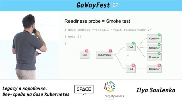 GoWayFest 2017 - Ilya Saulenko - Legacy in the Box. Dev-environment on the Base of Kubernetes смотреть онлайн