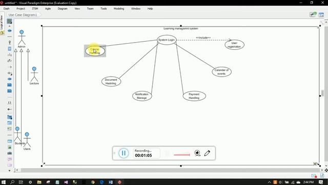 Use Case diagram drawing OOP Concepts смотреть онлайн