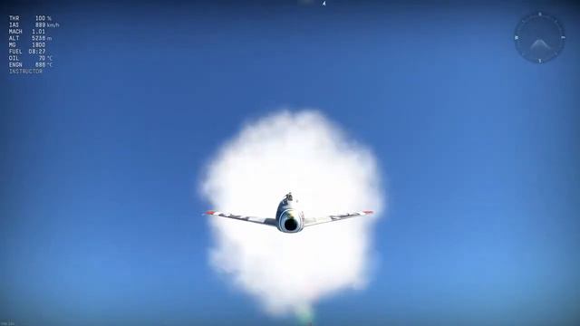 breaking Mach 1 in an F-86 Sabre in war thunder смотреть онлайн
