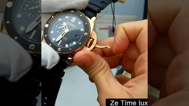 Бомбезно классные мужские часы PANERAI LUMINOR SUBMERSIBLE 1950 AMAGNETIC 3 DAYS AUTOMATIC GOLD смотреть онлайн