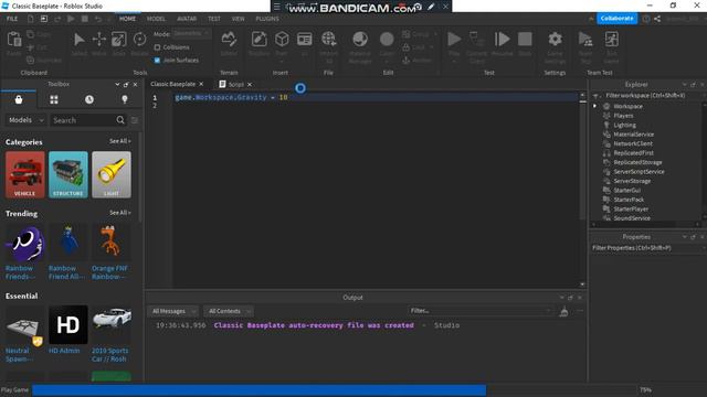 Как в Roblox Studio сделать гравитацию смотреть онлайн