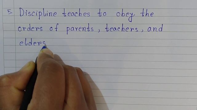 10 Lines On Discipline In English | 10 Lines Essay On Discipline | Easy Sentences About Discipline смотреть онлайн