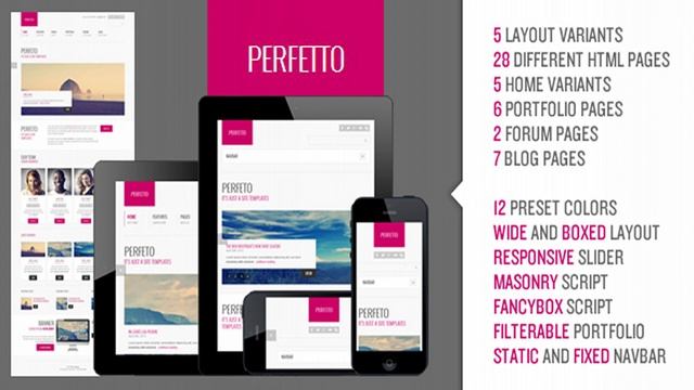 Perfetto - Responsive Bootstrap Template | Themeforest Website Templates and Themes смотреть онлайн