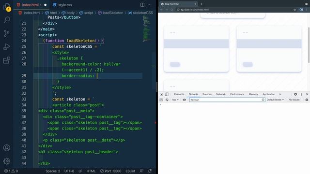 Make a Blog Post Filter #3 - Skeleton Loading Screen смотреть онлайн