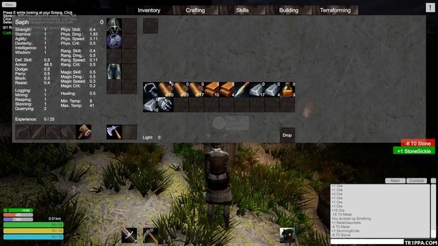 Solace Crafting Gameplay (PC Game)
