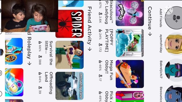 Kids Roblox video Spider game смотреть онлайн