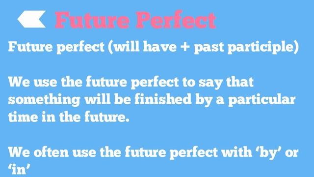 Future continuous vs Future perfect смотреть онлайн