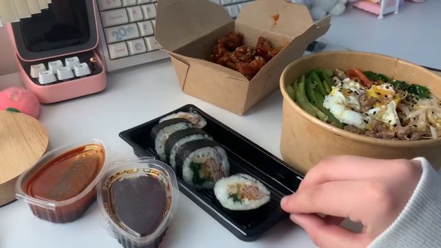 Study vlog 🫶🏻 studying, new keyboard, lots of notes,baking, what I eat, korean food, ft. Scrintal смотреть онлайн