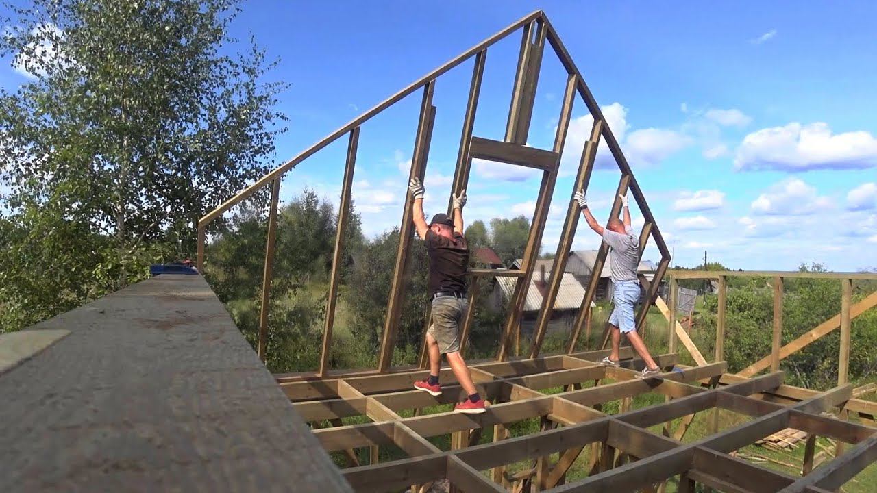 Колотим так что по ВСЕЙ ДЕРЕВНЕ слышно. Стены второго этажа и лаги готовы! Наши невероятную красоту смотреть онлайн