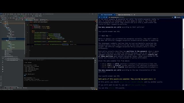 Advent of Code 2020 - TDD Style: Teil 2.2 // RegEx + XOR смотреть онлайн
