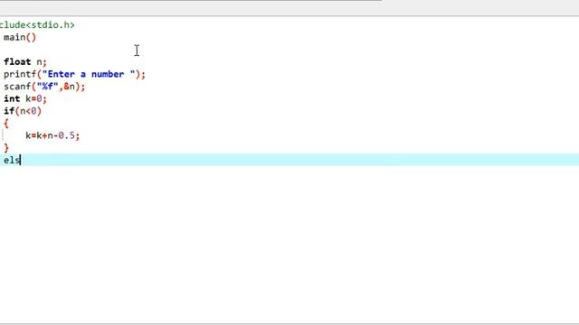 C Program to round floating point number смотреть онлайн