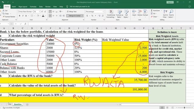 How to Calculate Risk-Weighted Assets RWA and Tier 1 Capital Ratio - A Practical Guide using Excel смотреть онлайн