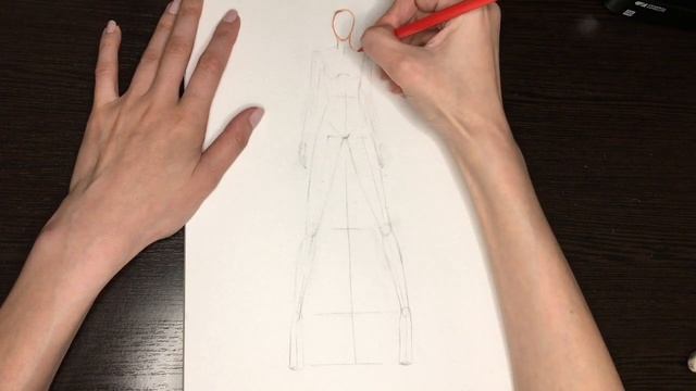 Как нарисовать фигуру для эскиза одежды??♀️ смотреть онлайн