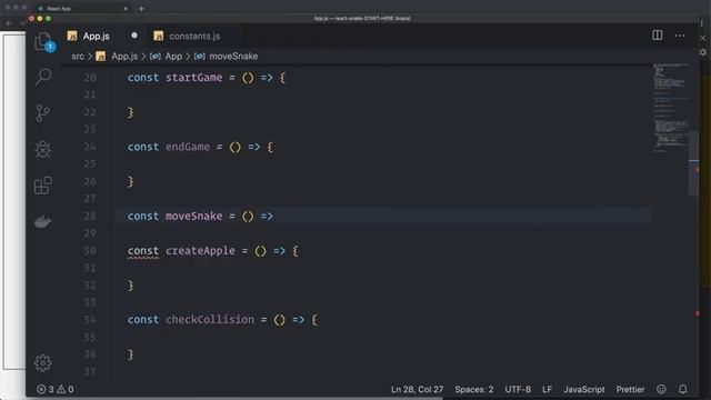 React JS | Snake Game with just 100 lines of code! смотреть онлайн