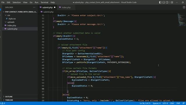 Send Email with Attachment on Form Submission using PHP смотреть онлайн