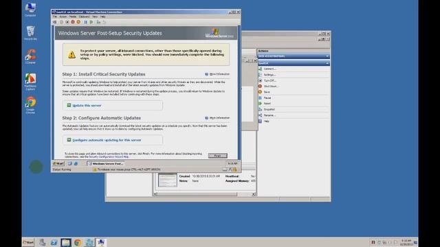 Installing Server 2003 in Hyper V смотреть онлайн