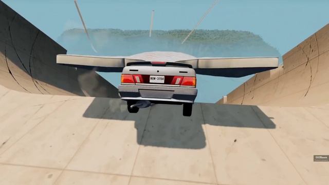 Полет на автомобили с помощью матраса - правда или миф? смотреть онлайн