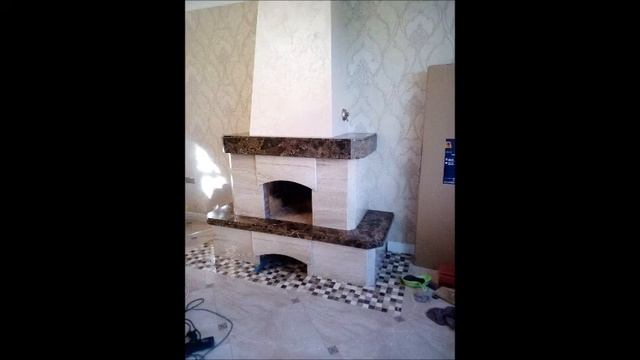 Мраморный камин, камин мрамор, облицовка камина. смотреть онлайн