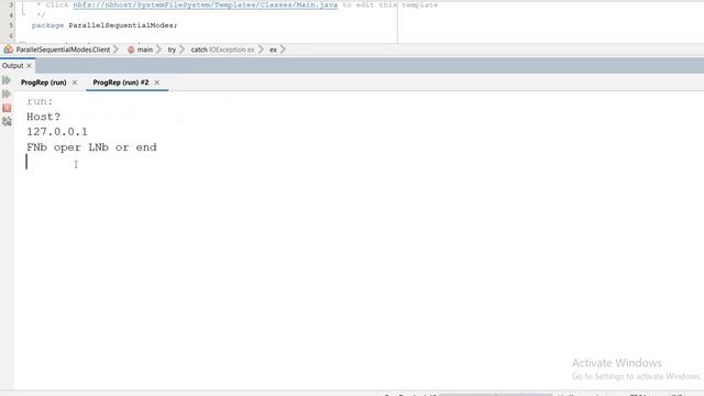 One Server One Client Mode TCP connection Calculator using Java смотреть онлайн