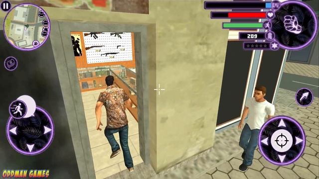 Miami Crime Simulator 2 #24 Run from crazy police! Android gameplay смотреть онлайн