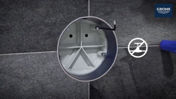 Установка смесителя скрытого монтажа GROHE Rapido SmartBox & SmartControl