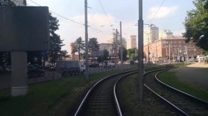 Краснодарский трамвай. Поездка по маршруту №1